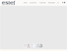 Tablet Screenshot of estelcollection.gr